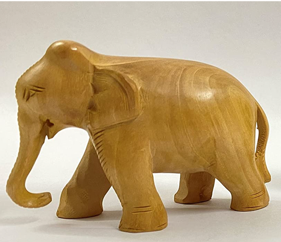 Hand carved elephant